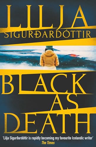 Book cover featuring a person in a yellow jacket facing a dark, icy ocean.