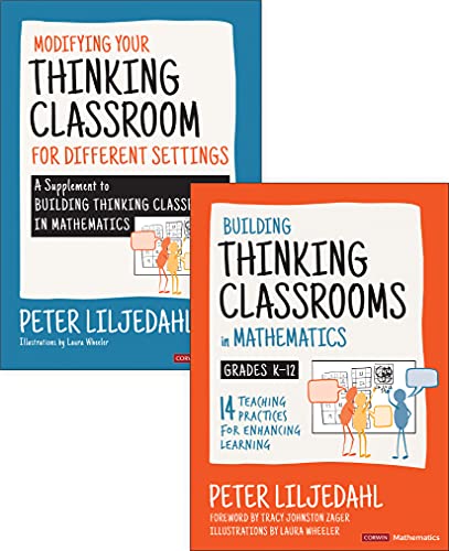 Two books by Peter Liljedahl, one with a blue cover and one with orange.