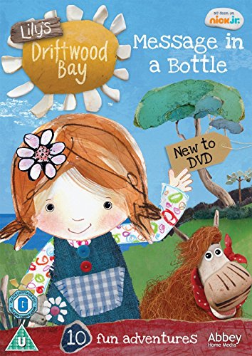 Lilly’s Driftwood Bay DVD cover featuring a girl, a dog, and beach scenery.