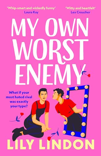 Book cover featuring two illustrated people in a pink and purple design.