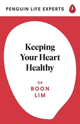 Red book cover with white heart shape and black text: "Keeping Your Heart Healthy".