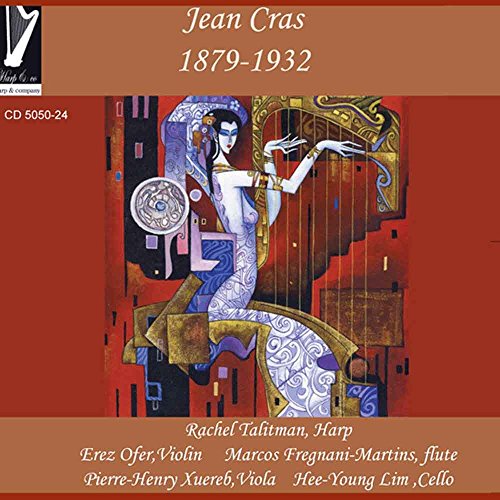 CD cover for Jean Cras’ music featuring abstract art and musicians’ names.