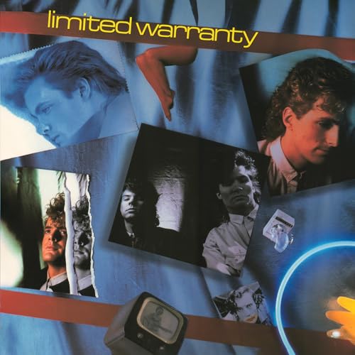 CD cover for Limited Warranty, featuring collage of band members’ faces.