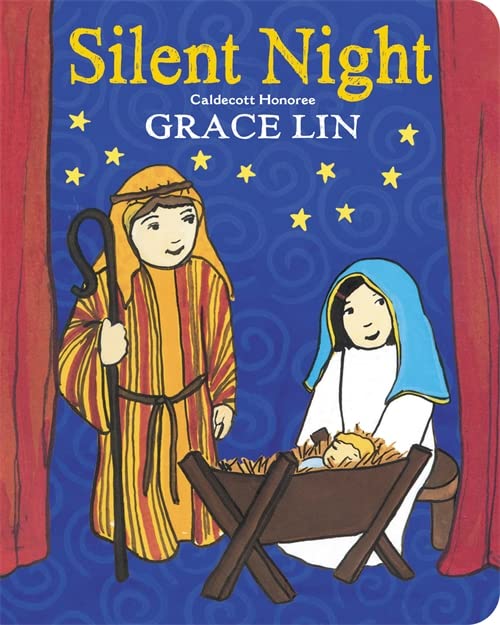 Book cover depicting the Nativity scene with a shepherd and Mary.