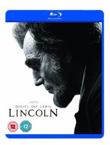 Blu-ray cover featuring a black and white profile portrait of Abraham Lincoln.