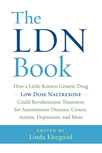 Book cover with blue title text: “The LDN Book” and author “Linda Elsegood”.