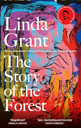 Book cover: “The Story of the Forest” by Linda Grant, abstract art.