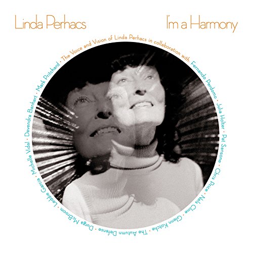 CD cover for Linda Perhacs’ “I’m A Harmony” with a black and white portrait.