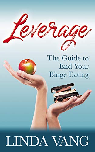Book cover: “Leverage” with hands holding an apple and chocolate.