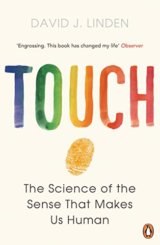 Book cover with colorful "TOUCH" title and a fingerprint image.