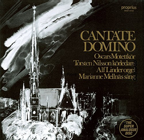 Album cover showing a white ink sketch of a church against a black background.