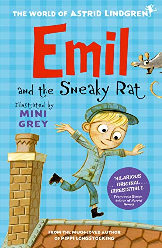 Book cover: boy in cap, chimney, and a small rat illustration.