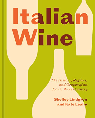 Book cover with stylized wine bottles and the title "Italian Wine.