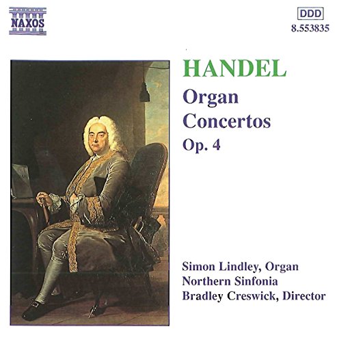 CD cover featuring a portrait of composer George Frideric Handel.