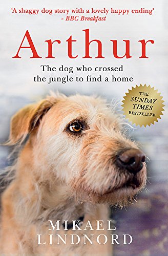 Book cover featuring a close-up of a shaggy, brown dog named Arthur.
