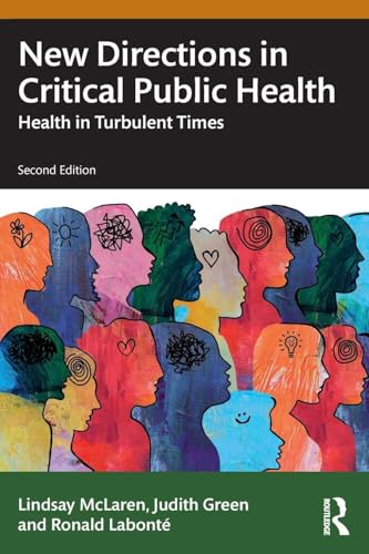 Book cover with diverse illustrated faces and title “New Directions in Critical Public Health.”