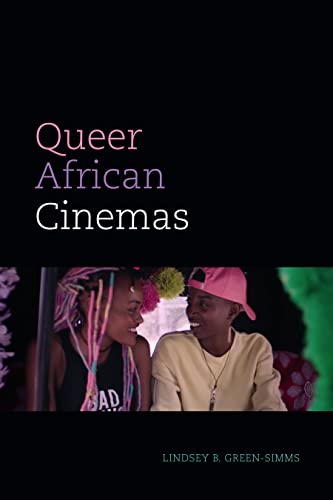 Book cover: "Queer African Cinemas" with image of two young people.