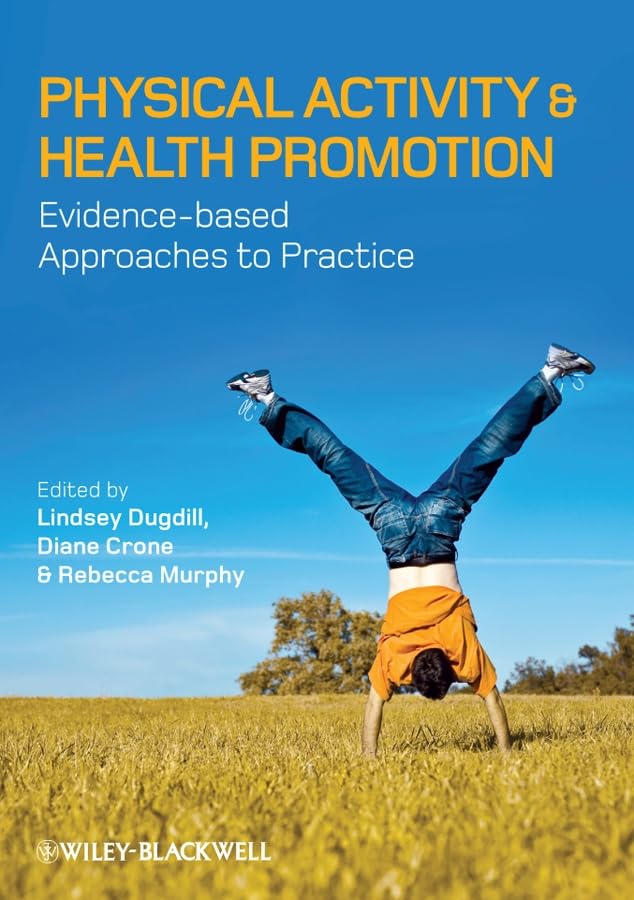 Book cover: "Physical Activity & Health Promotion" with person doing a handstand.
