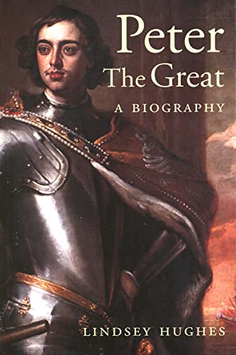 Book cover: portrait of Peter the Great in armor, biography title.