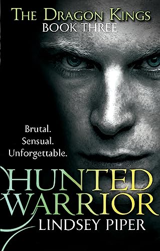 Book cover: close-up of a man’s face with the title "Hunted Warrior".