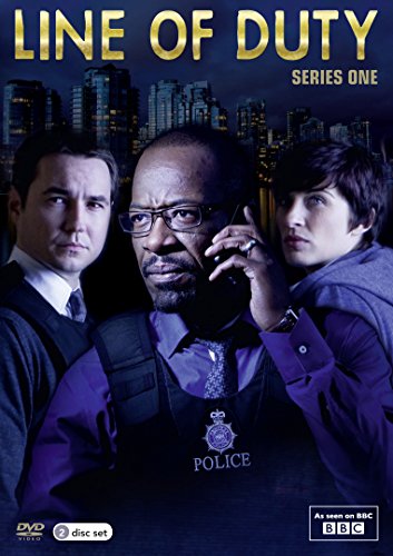 DVD cover for "Line of Duty Series 1" featuring three police officers.