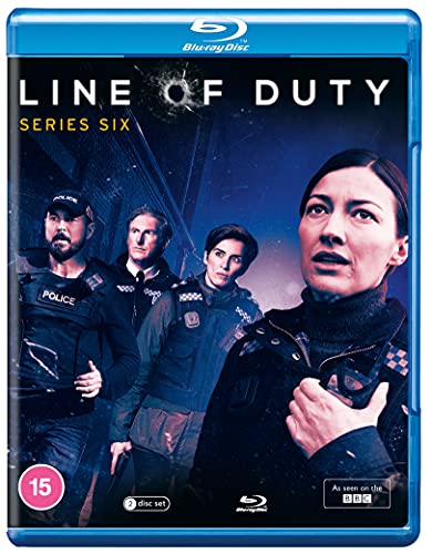 "Blu-ray case for 'Line of Duty Series Six' with police officers on the cover."