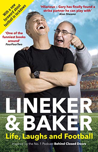 Book cover featuring Gary Lineker and Danny Baker laughing, with title text.