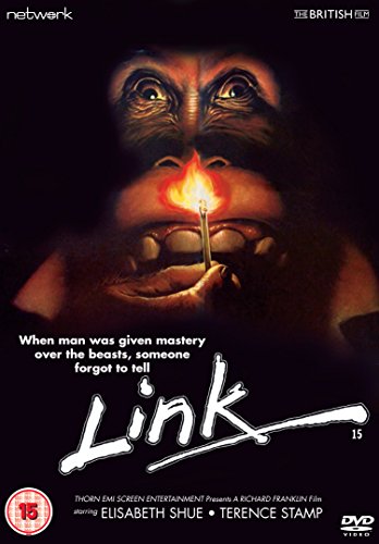 DVD cover art for the film Link featuring a close-up of an orangutan.