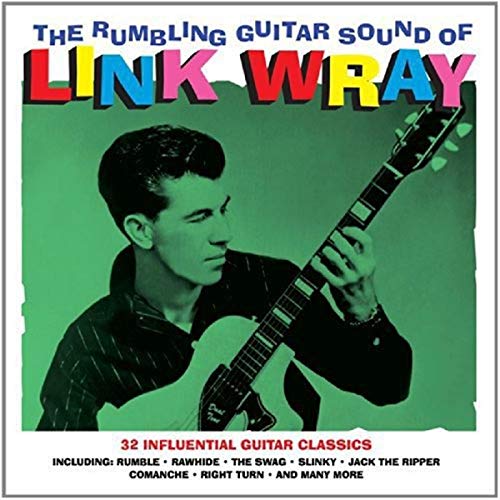 Link Wray album cover: portrait of a guitarist with his guitar.