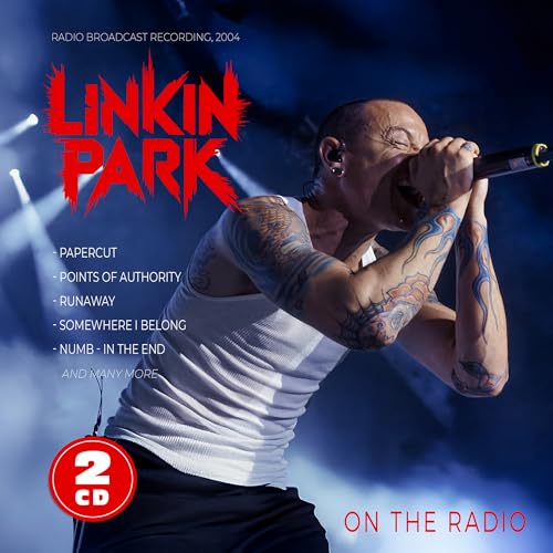 Linkin Park "On The Radio" CD cover featuring Chester Bennington performing.