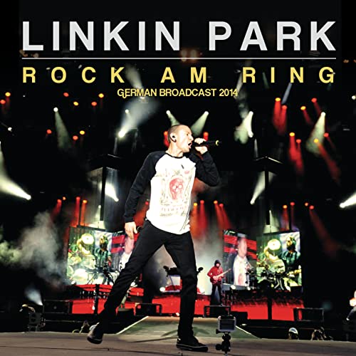 Linkin Park live concert album cover, Chester Bennington singing onstage.