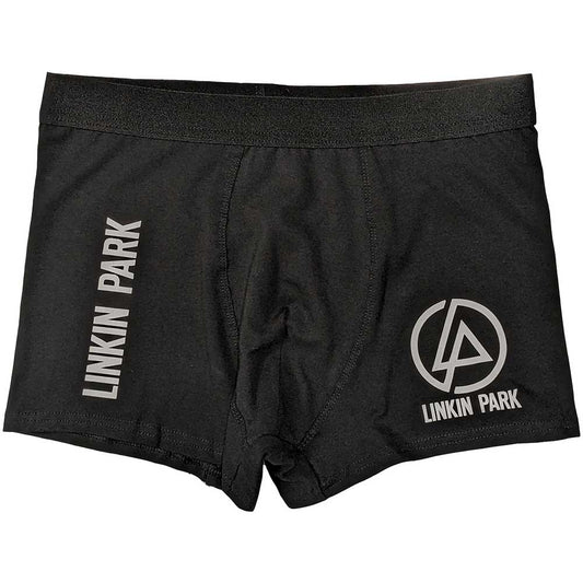 Linkin Park boxers, medium size, featuring the Concentric album artwork pattern.