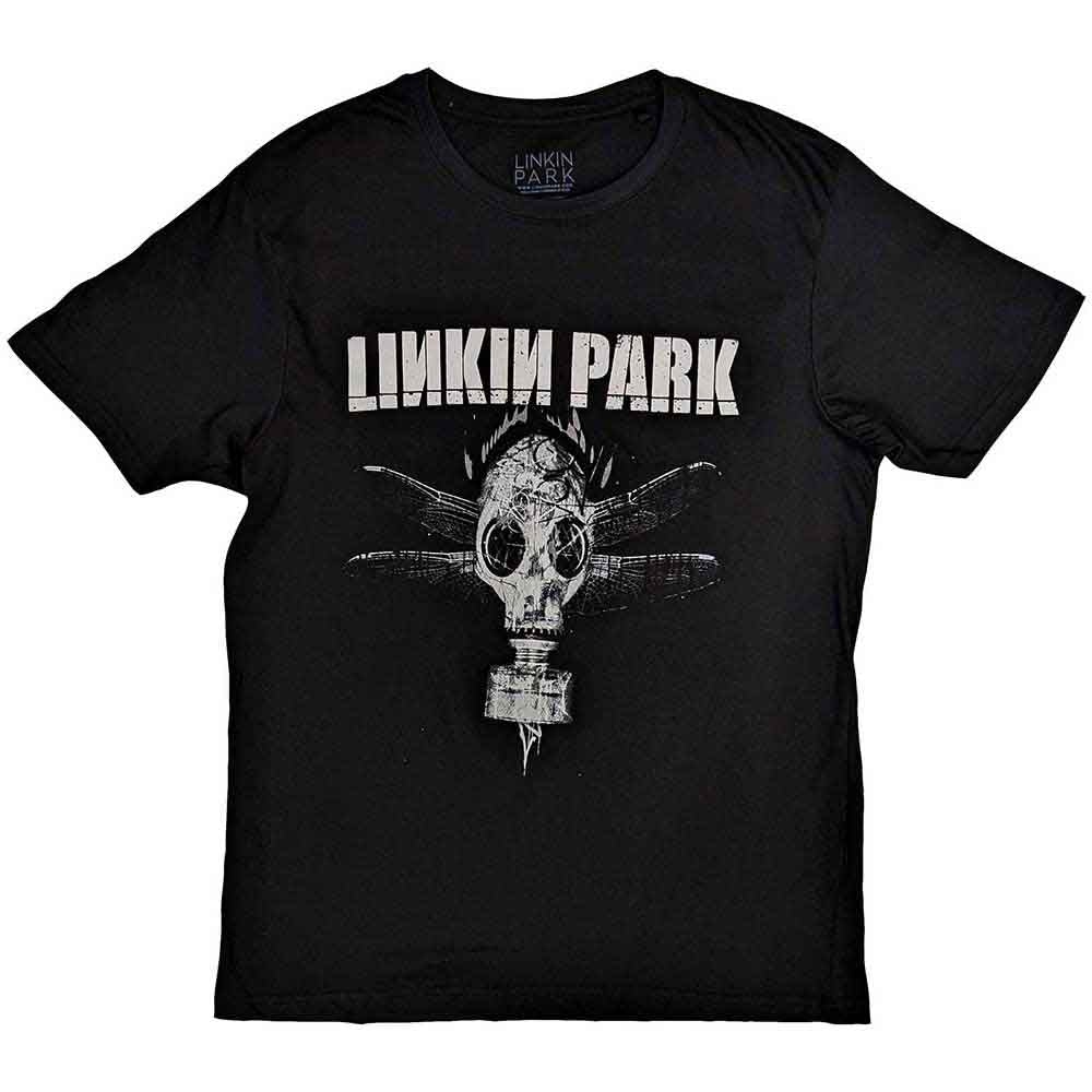 Black t-shirt with Linkin Park’s gas mask logo, size XX-Large.