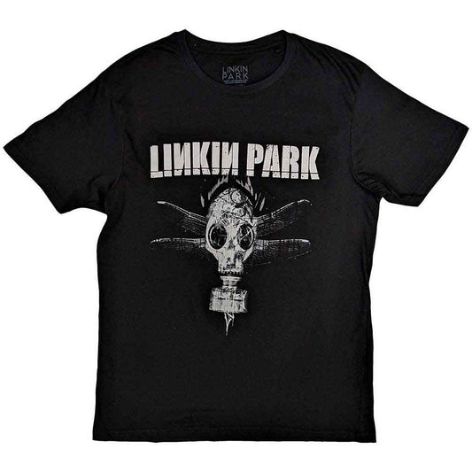 Black t-shirt with Linkin Park’s gas mask logo, size XX-Large.