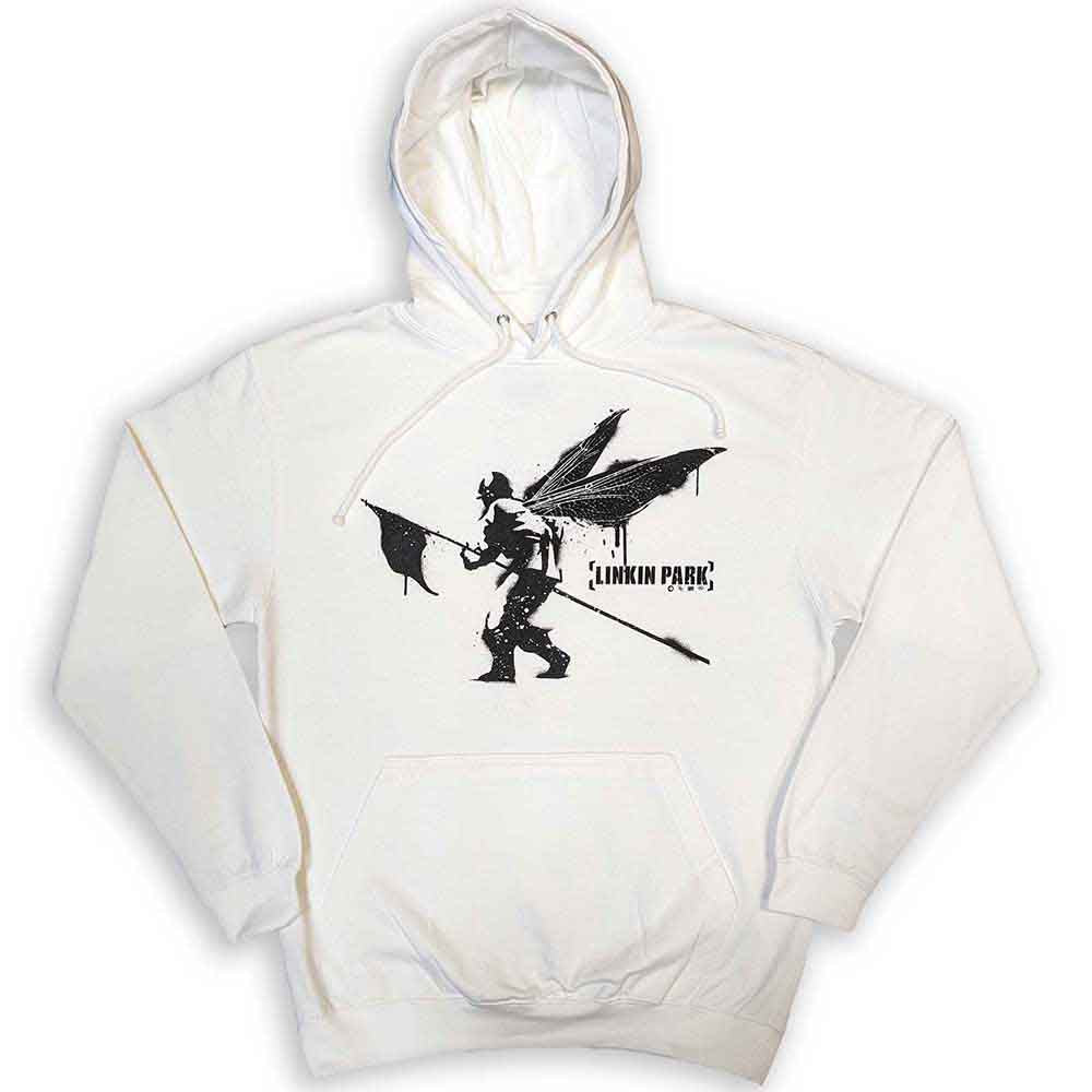 Dark gray Linkin Park hoodie with "Street Soldier" graphic, size large.