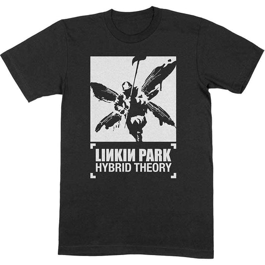White unisex t-shirt featuring the Soldier Hybrid Theory graphic on the chest.