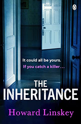 Book cover: open doorway into a dark hallway, text “The Inheritance”.