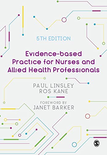 Book cover: "Evidence-based Practice for Nurses and Allied Health Professionals," 5th edition.