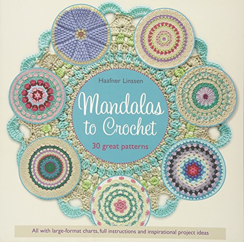 Book cover featuring colorful crocheted mandala designs arranged in a circle.