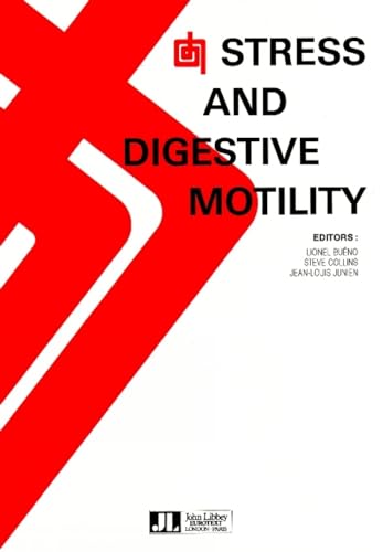 Book cover: "Stress and Digestive Motility" with red and white design.