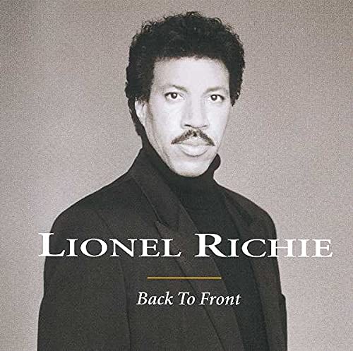 Lionel Richie portrait on album cover, “Back To Front” CD.