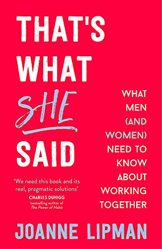 Red book cover with white and blue text: "That's What She Said.