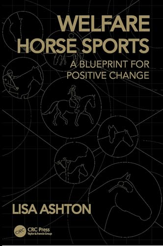 Book cover with title Welfare Horse Sports, author Lisa Ashton, and line-art horse illustrations.