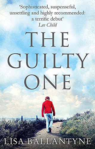Book cover: "The Guilty One" with a person walking away on a path.