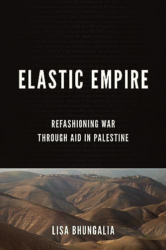 Book cover: "Elastic Empire" with text and a landscape photo.