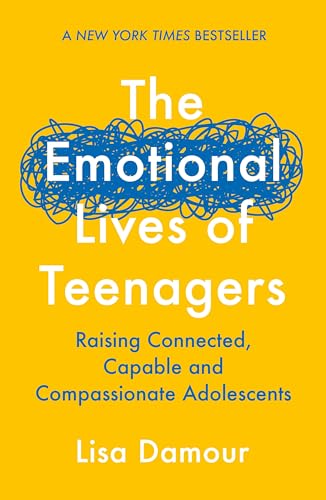 Book cover with yellow background, blue scribbled lines, and white text by Lisa Damour.