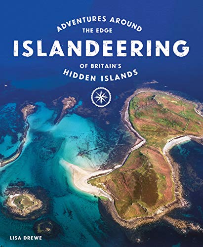 Book cover: “Islandeering” with aerial view of rocky islands and turquoise water.