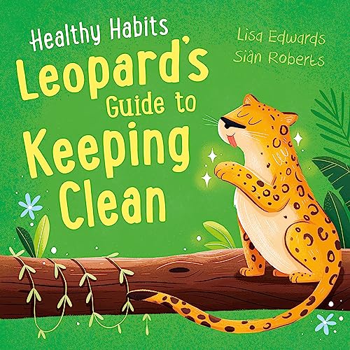 Book cover with an illustrated leopard sitting on a branch.