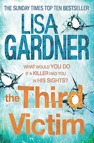 Book cover: "The Third Victim" by Lisa Gardner, with shattered glass imagery.