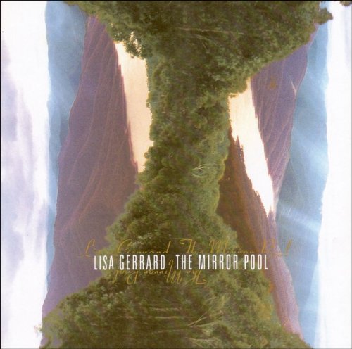 CD cover for Lisa Gerrard’s “The Mirror Pool,” abstract green and purple design.